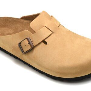 Birkenstock Boston Suede Leather Narrow Soft Footbed Clog